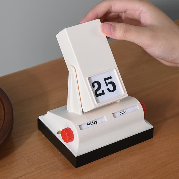 Bordkalender med flip-display Genanvendelig kalender for hvert år A1