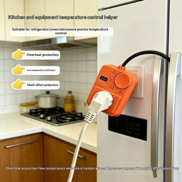 Justerbar spenningsregulator strømkontakt med kontrollknapp