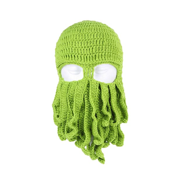 Blæksprutte Blæksprutte Bomuldshat Skør Fest Blækspruttehat Balaclava Hat Red