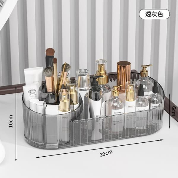 Stor kapacitet roterende makeup-organizer med opdelte rum A1