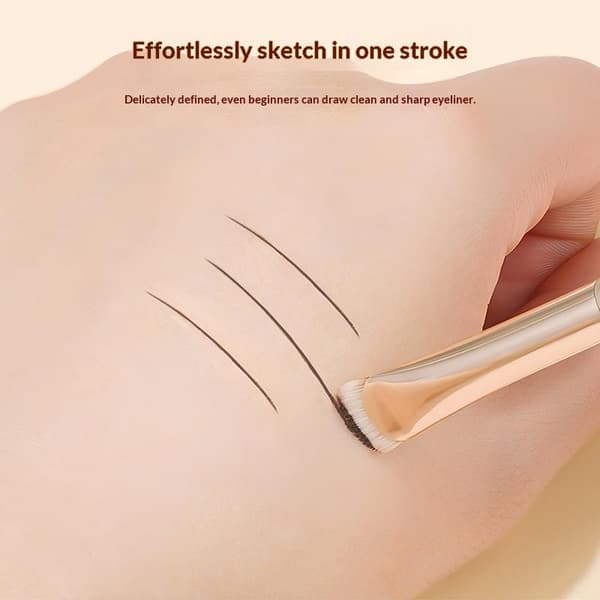 2 stk. buede eyeliner makeupbørster øjenmakeup udtværingsværktøjer øje A1