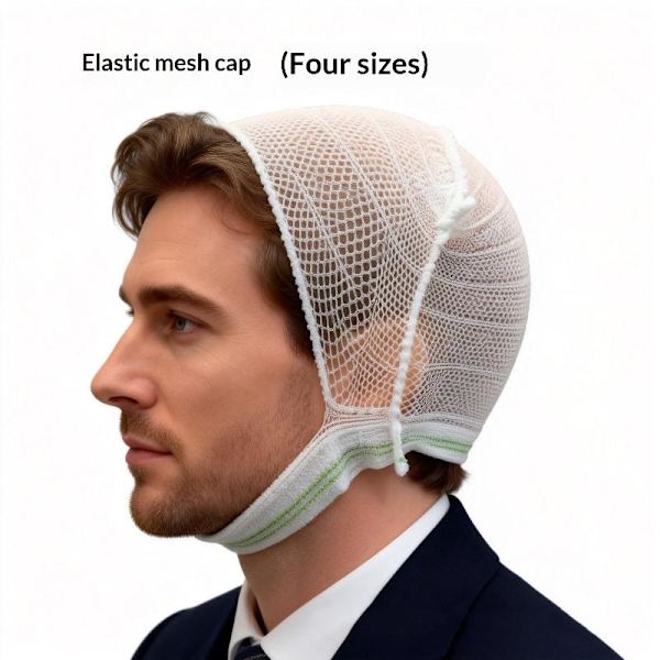 Elastisk nätmössa Fyrsidig högelastisk fast nätöverdrag Ad S