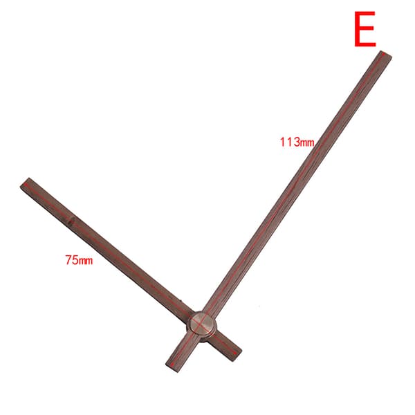 Wooden Pointers DIY vægur visere 12 tommer ur Quartz Repl A