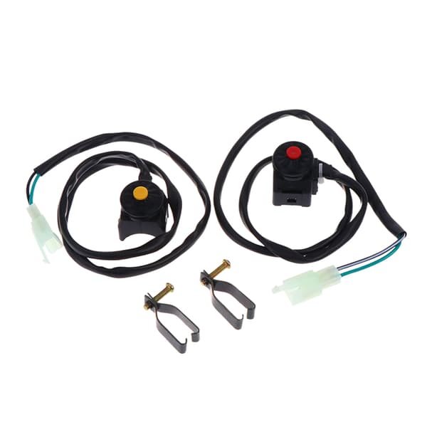 Motorsykkel Kill Switch Trykknapp Horn Startkontrollbryter Red
