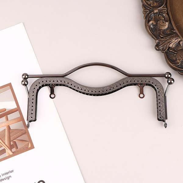 1 Stk Mote Damevesker Håndtak Metall DIY Myntveske Håndveske Clas Bronze