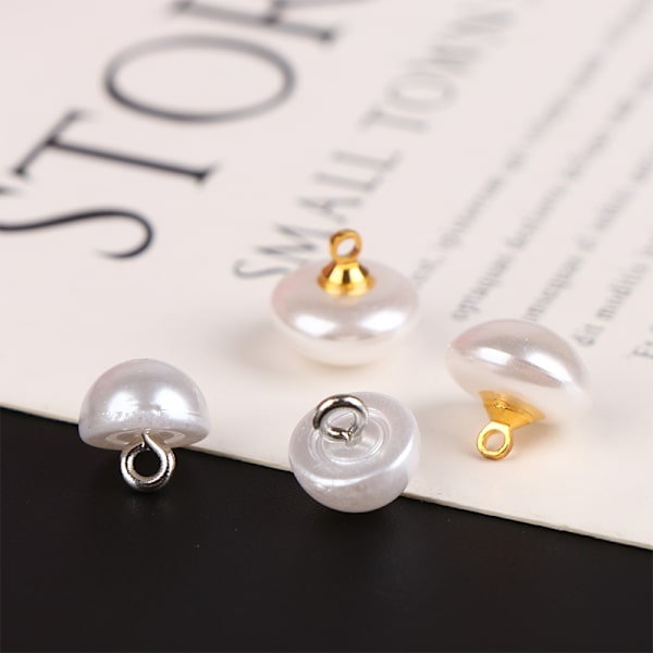 10 stk 10/12 mm soppskjorte halvsirkel Knapper Klær Dekora 10mm