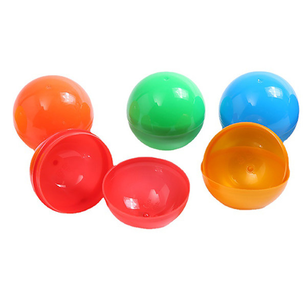 50 st Mini 32MM Genomskinlig Transparent Plastkapsel Leksak Överraskning C