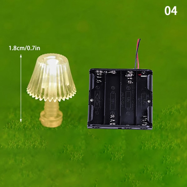 1:25 Mini Lighting Pöytävalaisin Lattialamppu Nukkekodin miniatyyrit A 04