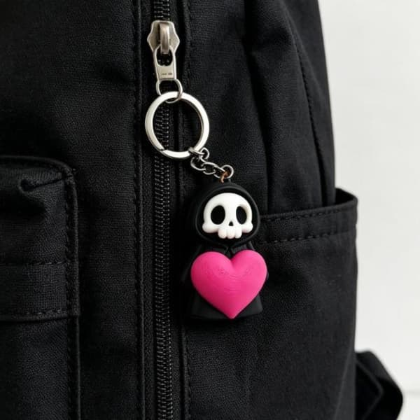 Viikatemies-avaimenperä sydämellä A2