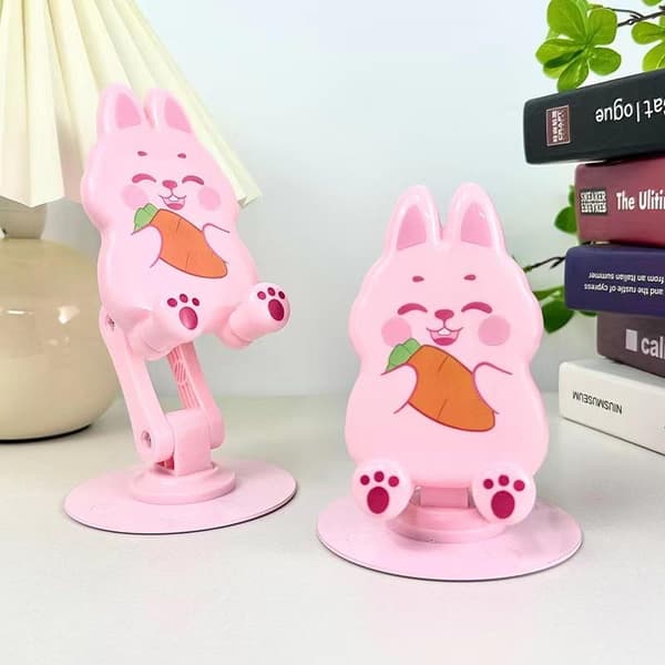 Justerbar telefonhållare Kawaii Skrivbordsmobiltelefonställ Vikbar A6