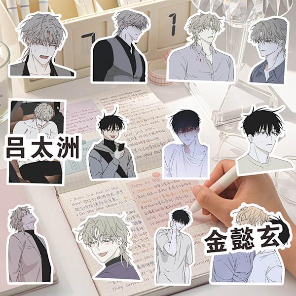 70 kpl Manga-tarra PVC-vedenpitävät tarrat ja kannettavan tietokoneen case itse