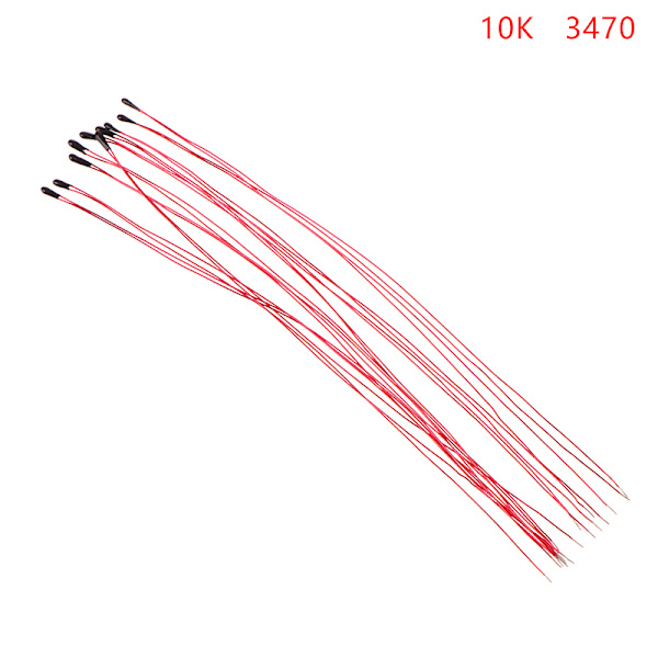 10 STK NTC termisk termisk modstand MF52B 10K 100K sondetråd 10K　3470