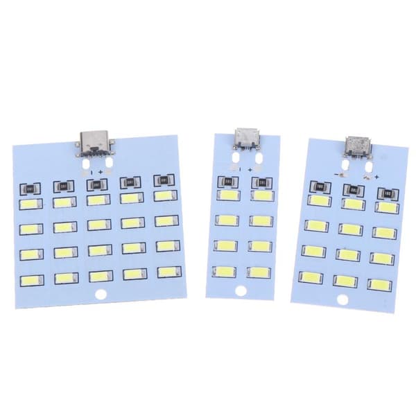 USB LED-lystavle 8 12 16 20 perler Lampepanel DIY-belysning Mo A1