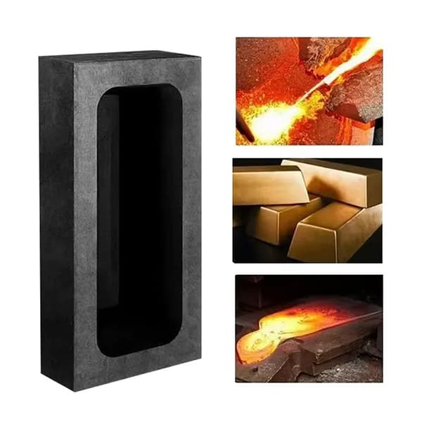 Støbeform til barrer, møntkombination, smelteform til barrer, grafitbåd A9