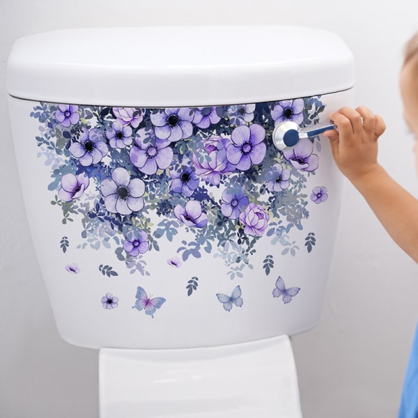 Vinstockar Blommor Väggdekor Badrum Toalett Inredning Vardagsrum Cab