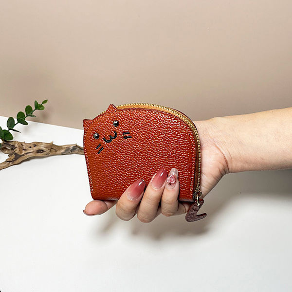 Uusi Naisten e Cat lompakko Pieni vetoketjullinen tyttölompakko Merkki suunniteltu Pink