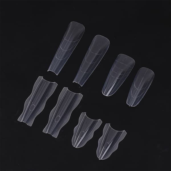 60 stk. Poly Dual Forms Neglegelform Hurtigbyggende Tips Negleforlengelse A2