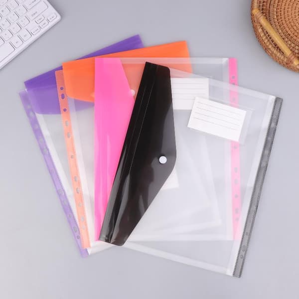 6/12-pack A4-pärmficka Organizer Utbyggbara mappar Plast B6Pcs