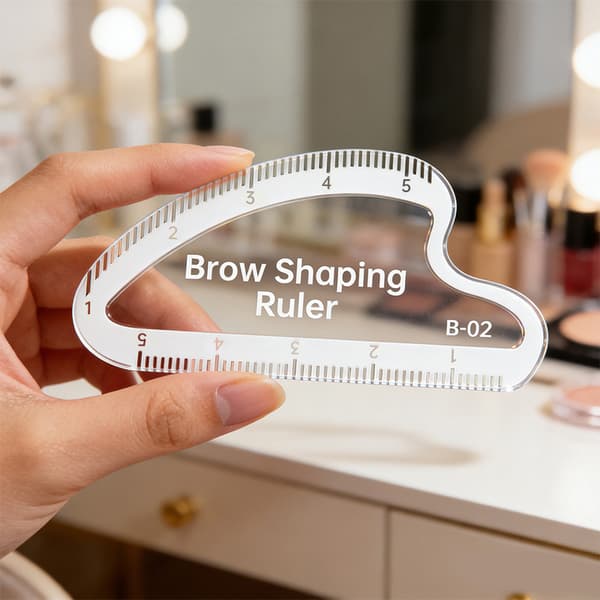 Microblading Ögonbrynskartläggningslinjal Snabb Ögonbrynsformning Designmätning