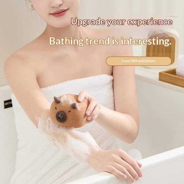 Capybara badesvamp bold e tegneserie dyr badebørste kropsrens