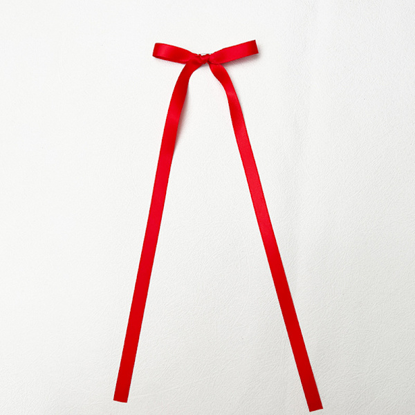 n Style Ribbon Bow Hiuspidike Pitkä Tupsu Hiusneula Sweet Lovely H Red