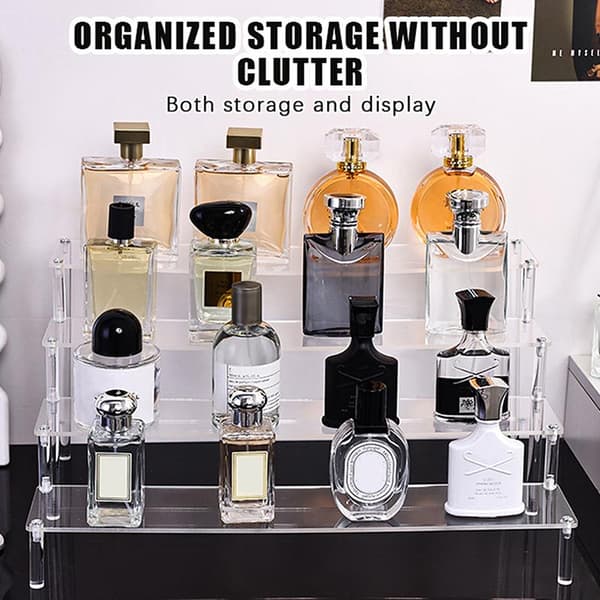 Figur Holdbar Akryl Display Stand Legetøjsopbevaring Figur Display Transparent B