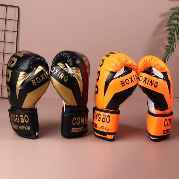 Boxningsträning Sparringhandskar Barn Muay Thai Slag Karate Red