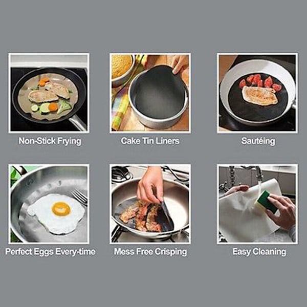 Stekepanneforing Non-Stick Liner For Stekepanne Stek Bacon Egg H