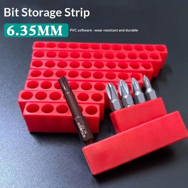 1 stk. bitholder 4-32 huller 1/4 holder opbevaringsboks tilbehør A10