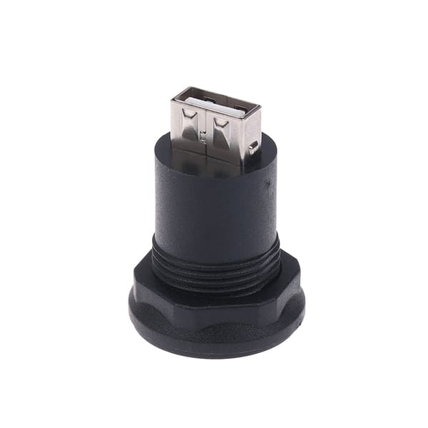 USB C naaras-USB A naarasliitin pyöreä uppoasennus