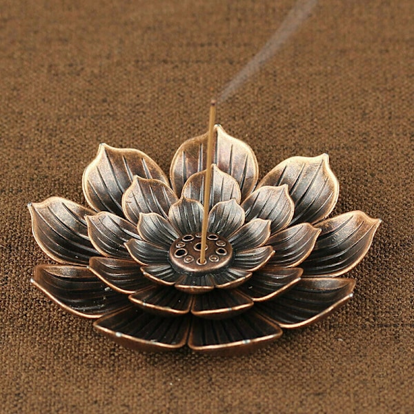 Incense Stick Holder Round Plate Buddhism Insense Ash Catcher J 1PC