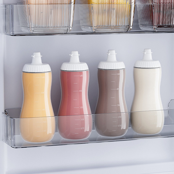 500ML stora kryddflaskor med munstycken Ketchup BBQ-såser A
