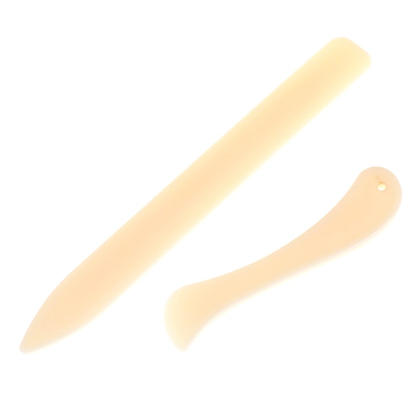 2 stk. Bone Folder Håndværksværktøj Læder Scoring Folding Creasing P