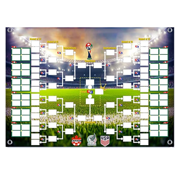 2026 Fodbold VM-plakat med kampprogram B