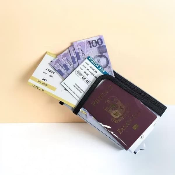 Pas- og billetmappe Premium Klar PVC Vandtæt Multi Col A3