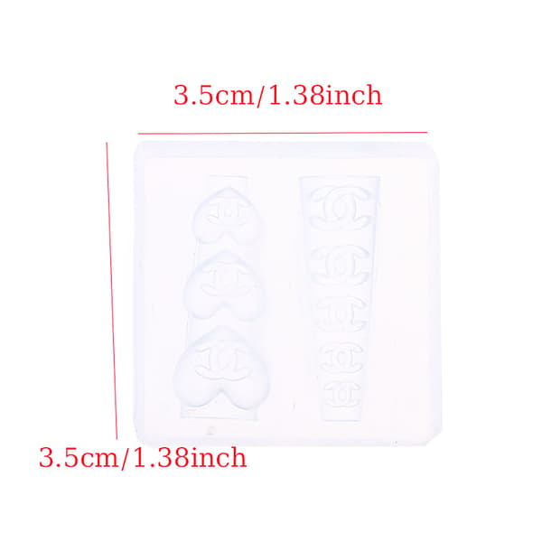Neglekunst Silikoneforme Manicure Skabelonforme Hjerte Design N