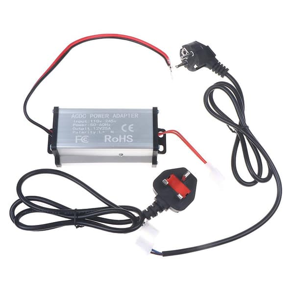 EU/UK/US stik strømomformer 230V til 12V adapter til diesel Ai A2