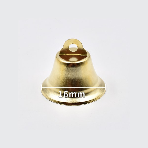 10-50 mm guldpläterade klockor ornament trumpet mini Jingle Bells C 16mm