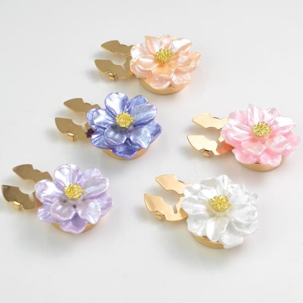2 stk. manchetknapper med modeblomsterknap A3
