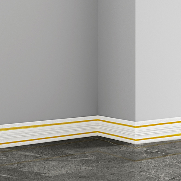 2,3 M Wall Trim Line Tapet Sockel Kant Vattentät Anti- Gray