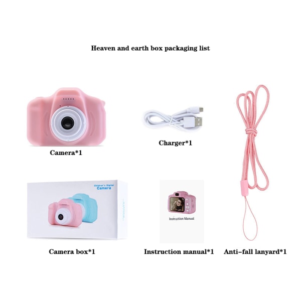 Leksaker Barn Baby Födelsedagspresent X2 Barn Mini Digitalkamera Ca A1
