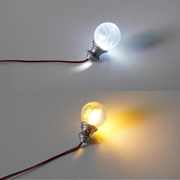 5 stk. 3V miniature LED-lampe modellys til gør-det-selv modelfremstilling/Do 100 warm