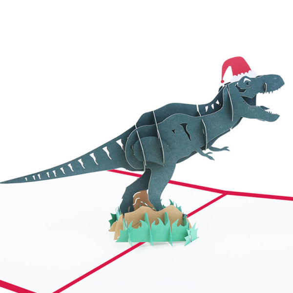 3D Happy Birthday Card Tyrannosaurus Card Kid Hauska tervehdys C B