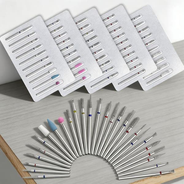 10 stk. elektriske neglebor til manicure, pedicure, wolfram D 2