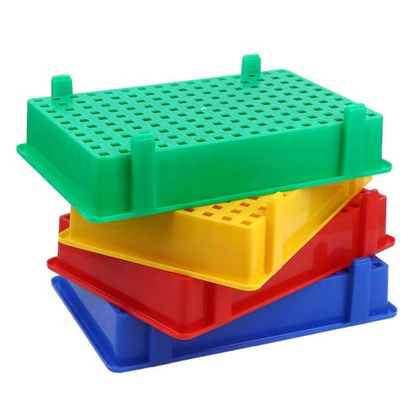 1 STK fortykket plast lithium batteri opbevaringsboks til 18650 Ce Green