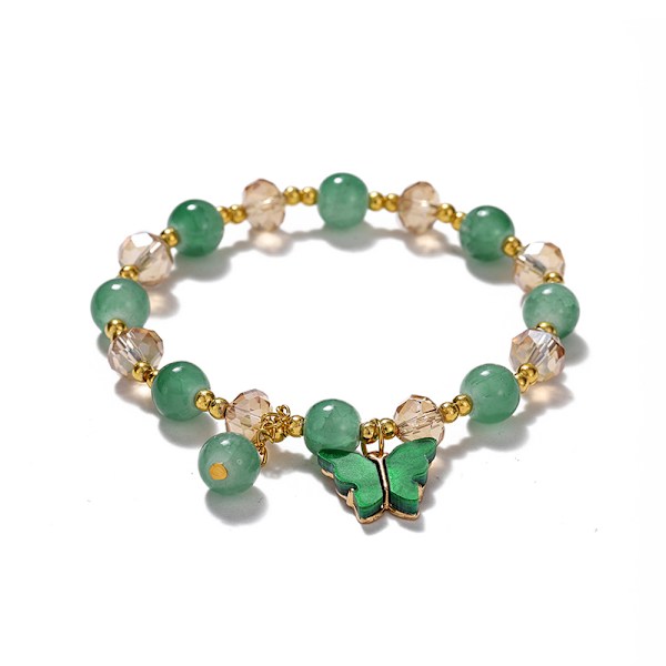 Kvinner Jenter Glassperler Armbånd Butterfly Shape Anheng Damer A2