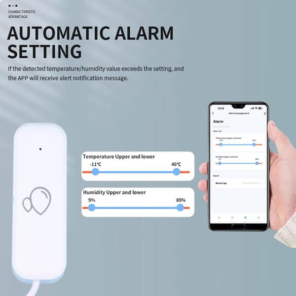 WiFi Vand Sensor Lækage Alarm Oversvømmelse Lækagedetektor Smart Hjem