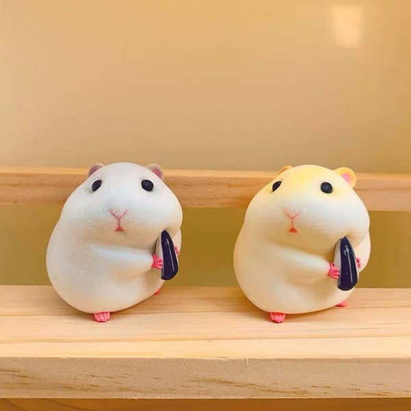 e Tecknad hamster PVC-docka dekoration Prydnadsföremål för bilinstrumentbräda A A2