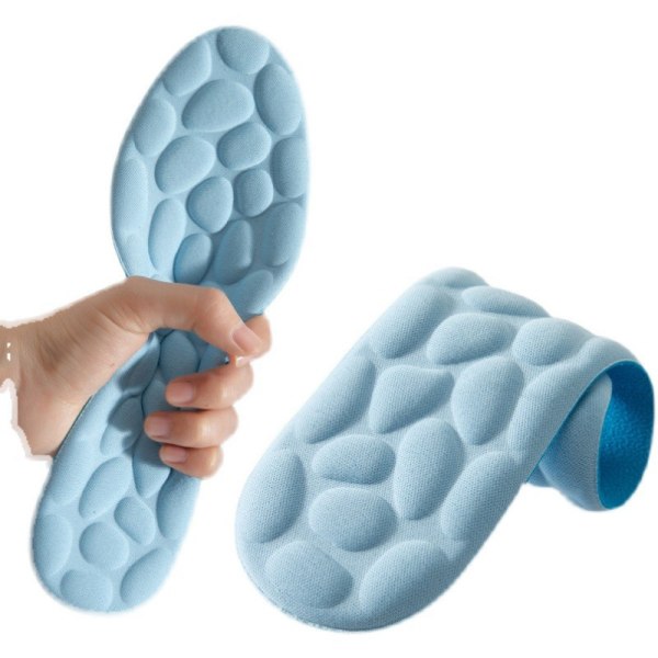 1Pair Massage Memory Foam -pohjalliset kengille Pohja Hengittävä Cus 43-44