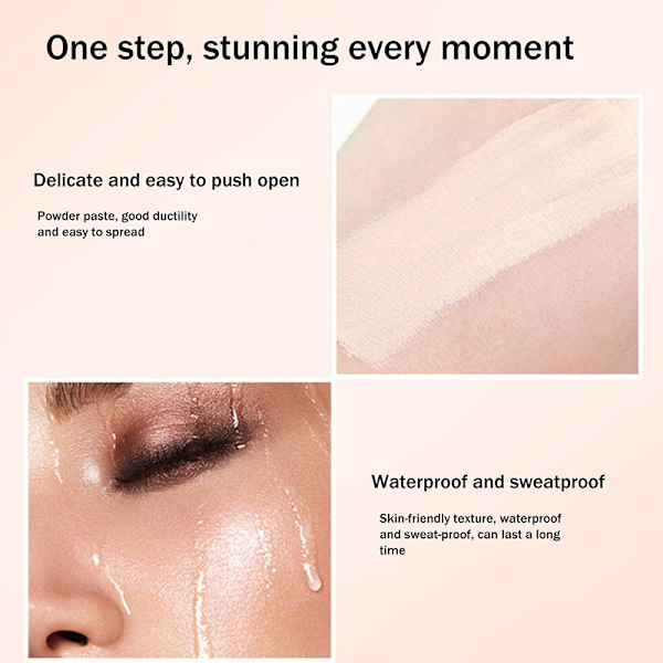 Fuld hud concealer foundation creme ansigt professionel plet E